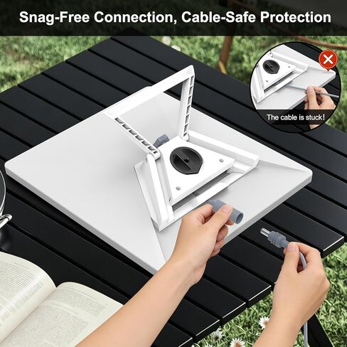 حامل 3 في 1 لجهاز Starlink Mini، مسند بديل مع محول خيط ثلاثي القوائم 1/4 بوصة يدعم زاوية سطح مستو 110 درجة، وأنابيب، وحامل ثلاثي القوائم ومشابك، للمركبات الترفيهية والشاحنات والتخييم في الهواء الطلق in Kuwait