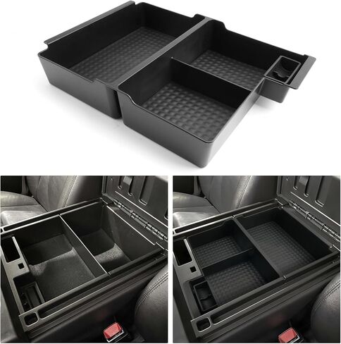 For Center Console Organizer Tray ABS Materials Compatible with 2007-2014 Full Console w/Bucket Seats Chevrolet Avalanche&Tahoe&Silverado 1500 2500HD 3500HD&Suburban/Sierra 1500 2500HD 3500HD&Yukon in Saudi Arabia