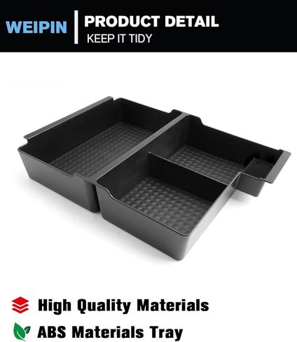 For Center Console Organizer Tray ABS Materials Compatible with 2007-2014 Full Console w/Bucket Seats Chevrolet Avalanche&Tahoe&Silverado 1500 2500HD 3500HD&Suburban/Sierra 1500 2500HD 3500HD&Yukon in Saudi Arabia