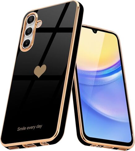 Teageo for Samsung Galaxy S23 Case for Women Girl Cute Love-Heart Luxury Bling Soft Back Cover Raised Full Camera Protection Bumper Silicone Shockproof Phone Case for Galaxy S23 5G, Lavender in Saudi Arabia