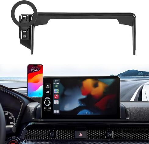 حامل هاتف مغناطيسي Hesanzol لسيارة Honda Civic 2026 2025 2024 2023 2022 [شاشة الجيل الحادي عشر 7/9 بوصة] حامل هاتف السيارة لشاشة اللمس Civic Hatchback Sedan، متوافق مع MagSafe in Kuwait