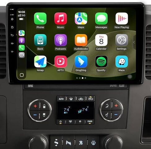 ستيريو راديو السيارة 10.2 بوصة Android 13 لسيارة Chevy Silverado 2007-2013 GMC Sierra Yukon، وحدة رأس التوصيل والتشغيل، يدعم CarPlay وAndroid Auto، راديو FM/AM in Kuwait