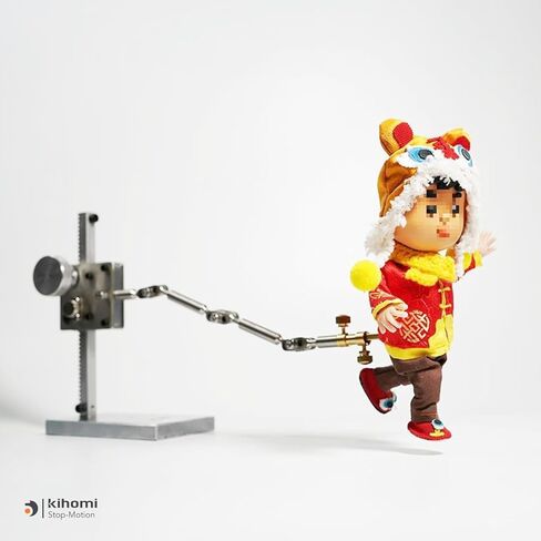 Stop Motion Animation Winder Rig System with Vertical & Horizontal Rails, Stop Motion Armature Kit for Animators, Photography, Claymation and Creative Projects, Includes 5 Connectors (26cm) in Kuwait