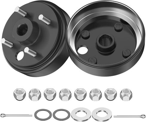Golf Cart Brake Drum, Large Hole Fine Splined Brake Drum Assembly for 1991-Up 4 Cycle Gas EZGO Golf Cart, OEM#21807-G1 in Saudi Arabia
