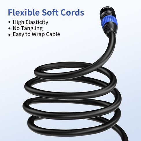 SMALL-EYE 5 Pin DMX Cable 3 ft 4 Pack – 4-Core Male to Female Stage Lighting DMX512 Cable (3') in Saudi Arabia