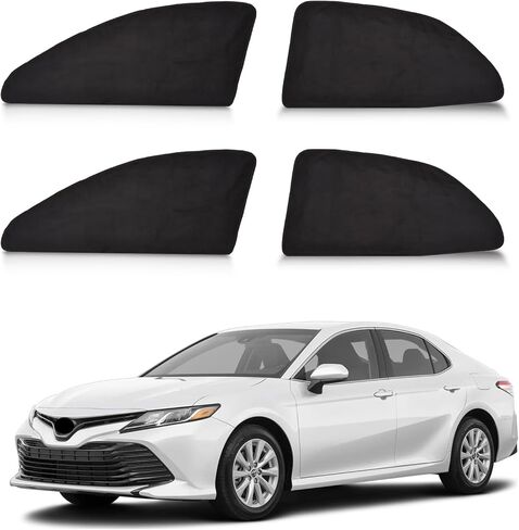 ZATOOTO ظلال نافذة السيارة مناسبة خصيصًا لسيارة Toyota Corolla 2019-2024 4 أغطية نوافذ السيارة مع حماية 100٪ من الأشعة فوق البنفسجية وعزل حراري كامل للخصوصية المعتمة للسفر العائلي وسلامة الأطفال والحيوانات الأليفة in Kuwait