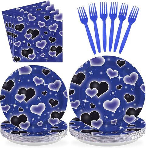 96 Pcs Twins Baby Shower Party Decorations Pink and Blue Paper Plates and Napkins Twins Birthday Disposable Tableware Set for Twin Boy and Girl 1st Birthday Baby Shower Party Supplies, Serves 24 in Kuwait