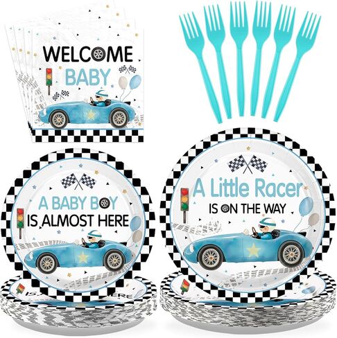 96 Pcs Twins Baby Shower Party Decorations Pink and Blue Paper Plates and Napkins Twins Birthday Disposable Tableware Set for Twin Boy and Girl 1st Birthday Baby Shower Party Supplies, Serves 24 in Kuwait