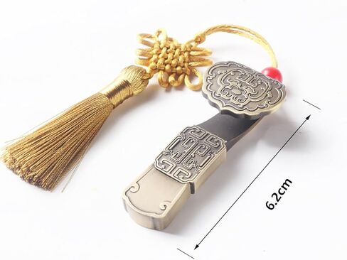 محرك فلاش USB معدني ميمون مع النمط الصيني البرونزي الرجعية النحاس على شكل عملة محرك USB تخزين الموسيقى بندريف (عملات برونزية 32 جيجابايت) in Kuwait