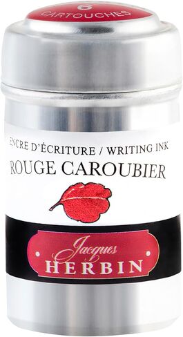 حبر قلم النافورة العسكري - 1 قصدير من 6 خراطيش - روج كاروبير in Kuwait