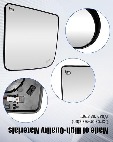 Heated Blind Spot Mirror Glass Compatible with Nissan Titan & Titan XD 2016-2024 Replace 96365EZ10B 96365EZ32A, Right Passenger Side in Saudi Arabia