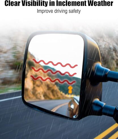 Heated Blind Spot Mirror Glass Compatible with Nissan Titan & Titan XD 2016-2024 Replace 96365EZ10B 96365EZ32A, Right Passenger Side in Saudi Arabia