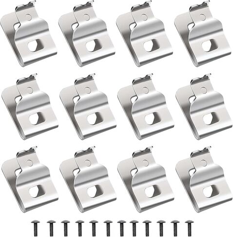 N268241 N086039 مشابك حزام 304 خطافات أدوات مثقاب من الفولاذ المقاوم للصدأ لأدوات طاقة ديوالت 20 فولت، متوافقة مع DCD980، DCD985، DCD980L2، DCD985L2، تتضمن براغي وخطاطيف أدوات الحفر (12 قطعة) in Kuwait