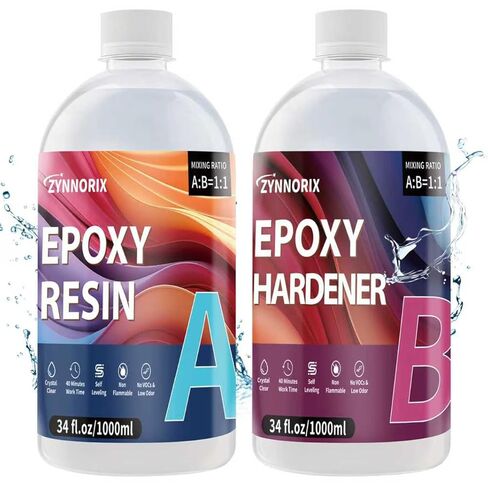 Resin Epoxy 1 Gallon,3×UV Resistant,Self Levefing, Best for DIY, Art, River Table, Wood, Flower, Molds Casting,Crystal Clear Epoxy Resin - for Beginners & Pros in Saudi Arabia