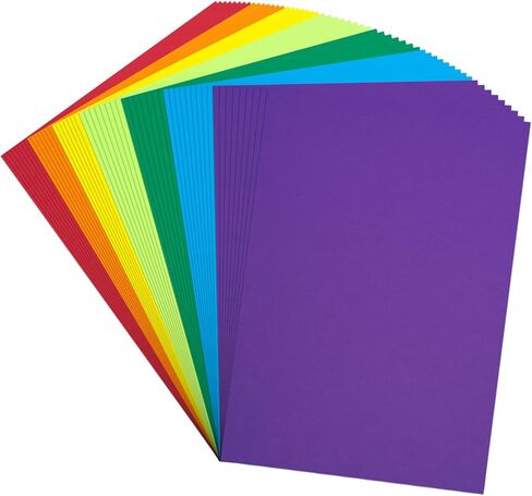نسخة ملونة ورقة 8.5 × 11 بوصة ، 140 ورقة 20 رطل/80gsm 7 ألوان نيون الحرف الفلوريسنت حجم ورقة متعددة الأغراض للطباعة اليومية للتعليم المدرسي ، ونسخ المستندات ، والدراسة in Kuwait