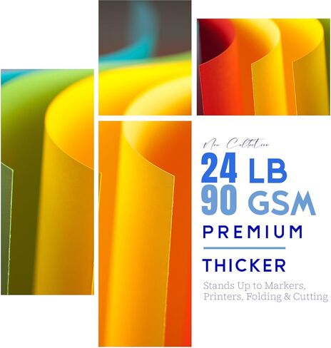 نسخة ملونة ورقة 8.5 × 11 بوصة ، 140 ورقة 20 رطل/80gsm 7 ألوان نيون الحرف الفلوريسنت حجم ورقة متعددة الأغراض للطباعة اليومية للتعليم المدرسي ، ونسخ المستندات ، والدراسة in Kuwait