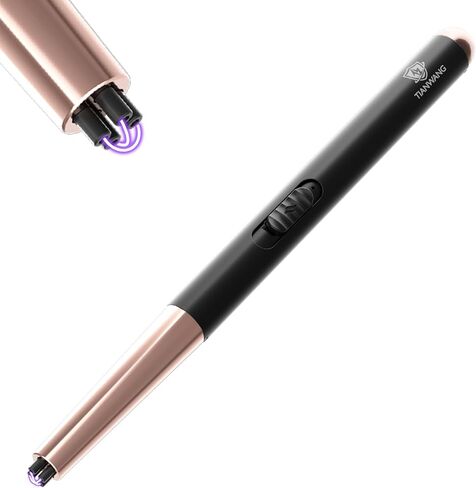 ولاعة شمعة كهربائية قابلة لإعادة الشحن عبر USB مع قفل أمان وشاشة LED، ولاعة قوسية مقاومة للرياح عديمة اللهب للشواء والتخييم والمطبخ والهدايا للنساء والرجال (أبيض) in Kuwait