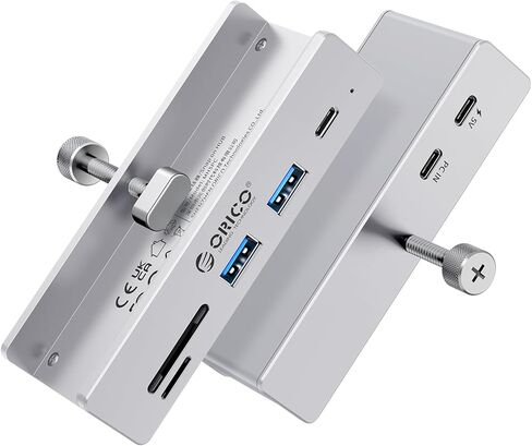 ORICO USB Hub 3.2، مشبك USB-Hub مع منفذ Type-C PD 60W، موسع USB 6 منافذ من الألومنيوم بسرعة 10 جيجابت في الثانية مع منفذي USB-A 3.2، USB-C 3.2، قارئ بطاقة SD/TF 3.0، AUX، موزع USB-3.2 للشاشة، المكتب in Kuwait