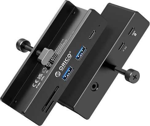 ORICO USB Hub 3.2، مشبك USB-Hub مع منفذ Type-C PD 60W، موسع USB 6 منافذ من الألومنيوم بسرعة 10 جيجابت في الثانية مع منفذي USB-A 3.2، USB-C 3.2، قارئ بطاقة SD/TF 3.0، AUX، موزع USB-3.2 للشاشة، المكتب in Kuwait