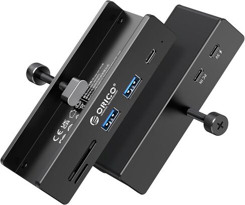 ORICO USB Hub 3.2، مشبك USB-Hub مع منفذ Type-C PD 60W، موسع USB 6 منافذ من الألومنيوم بسرعة 10 جيجابت في الثانية مع منفذي USB-A 3.2، USB-C 3.2، قارئ بطاقة SD/TF 3.0، AUX، موزع USB-3.2 للشاشة، المكتب in Kuwait