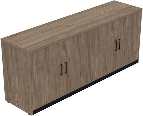 NBF Signature Series Cortez 72 "Storage Credenza - 72" WX18 D Driftwood Gray | أرفف قابلة للتعديل ، تخزين المكتب in Kuwait