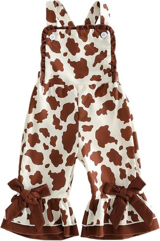 Rtnnsbbfcm Toddler Baby Girl Easter Outfit Bunny Overalls Bell Bottoms Rabit Romper Jumpsuit 0-5 Years Old Clothes in Saudi Arabia