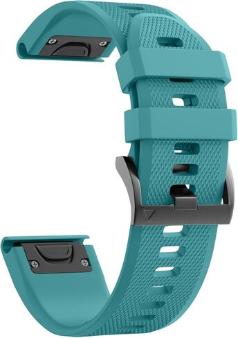 حزام ساعة من السيليكون الناعم المتوافق مع Fenix ​​5X Band بعرض 26 مم من NotoCity لـ Fenix ​​8 51mm/Fenix ​​6X/Fenix ​​7X/Fenix ​​5X Plus/Fenix ​​6X Pro/Fenix ​​3/Fenix ​​3 HR/Tactix/Descent MK1/D2 Delta PX/D2 Charlie-أسود in Kuwait