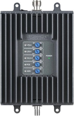 SureCall Flare 3.0 معزز إشارة الهاتف الخلوي للمنزل والمكتب حتى 3500 قدم مربع، يعزز 5G/4G LTE، هوائي Yagi الخارجي، متعدد المستخدمين، Verizon AT&T Sprint T-Mobile، معتمد من لجنة الاتصالات الفيدرالية، شركة أمريكية in Kuwait