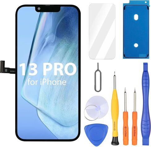 Ayake Screen Replacement for iPhone 11, 6.1-inch LCD Display Full HD and Touch Digitizer Assembly True Tone Programmable Face ID Remains with Tool Kits, for Model A2111, A2223, A2221 in Saudi Arabia