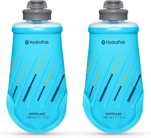 HydraPak SoftFlask - قارورة تغذية قابلة للطي (150 مل أو 250 مل) - خالية من مادة BPA، غطاء سهل الفتح، قابل للطي، خفيف الوزن in Saudi Arabia