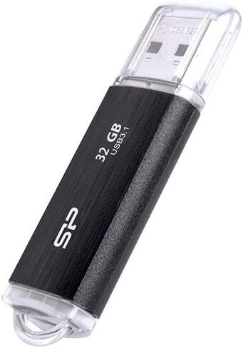 سيليكون باور 32 جيجابايت Blaze B02 32 جيجابايت USB 3.0 محرك أقراص فلاش USB أسود in Saudi Arabia