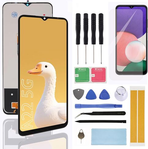 استبدال الشاشة لهاتف Samsung Galaxy A23 4G LCD A235 SM-A235F A235M A235F/DS A235M/DS 6.6 بوصة شاشة LCD تعمل باللمس محول رقمي مع إطار أدوات إصلاح in Kuwait