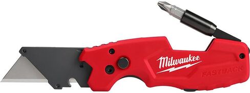 Milwaukee FASTBACK Compact Knife, and FASTBACK 6-in-1 Folding Utility Knives, w/Blade (knife 2pack) Red-black in Saudi Arabia