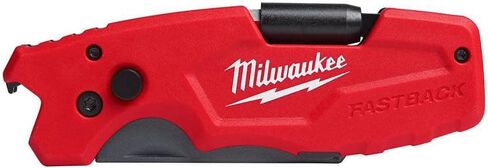 Milwaukee FASTBACK Compact Knife, and FASTBACK 6-in-1 Folding Utility Knives, w/Blade (knife 2pack) Red-black in Saudi Arabia