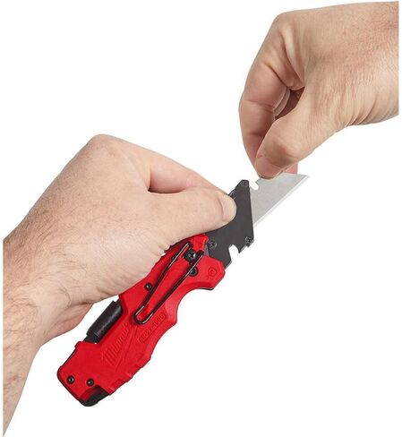 Milwaukee FASTBACK Compact Knife, and FASTBACK 6-in-1 Folding Utility Knives, w/Blade (knife 2pack) Red-black in Saudi Arabia