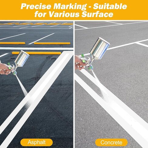 4 x 88 Inch Parking Lot Line Stencil, Pletpet Heavy-Duty Silicone with Glass Fiber Reusable Parking Lot Line Stencil for Painting Pavement Marker Template for Asphalt and Concrete in Saudi Arabia