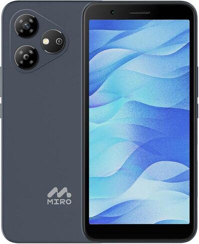 MIRO Unlocked 4G Cell Phone - New Android 14 Go Edition Smartphone, 6" Display, 2GB+32GB (256GB Expandable), 3000mAh Battery, 5MP+2MP Camera, Dual SIM, 3.5mm Headphone Jack(Gray) in Kuwait