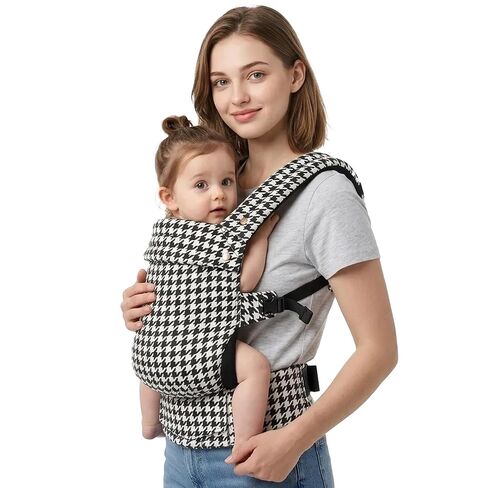 Baby Carrier Newborn to Toddler- Ergonomic,Cozy and Lightweight Infant Carrier for 7-40lbs,3 Carry Positions Newborn Carrier,Checkerboard in Saudi Arabia