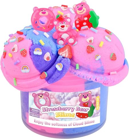 طقم Slime Slime Pink Peach ، مع Swan Panda Slime Add ، مجموعة ناعمة غير مكتوبة ، معطرة على الأطفال ، هدايا أعياد الميلاد للفتيان والبنات ، مكافآت الفصل الدراسي ، لعبة DIY Leaff in Kuwait