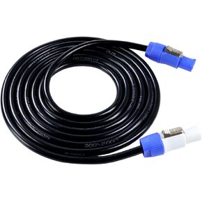1 حزمة كابل طاقة PowerCon - 3 دبوس إدخال PowerCON AC لإخراج كابلات تمديد لصرخة LED، إضاءة المسرح، معدات الصوت والفيديو، العرض المباشر (25 قدمًا) in Kuwait