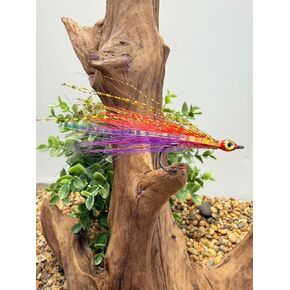 5 Pcs Rizing Rivers Bucktail Flies for River Walleyes - Perfect for Spring Walleyes and White Bass Fishing, 2.5 inch, Size #4 Hook in Kuwait