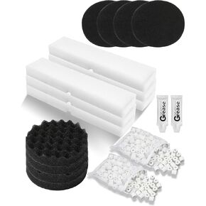 مجموعة وسائط مرشح 35 PCS لـ Fluval 406/407 تشمل مرشحات العلبة وسادة تلميع المياه ، وسادة فون بيولوجية ، أمونيا/الفوسفات/النيتريت مزيل ، 500 جرام وسائط BioMax ، 500 جرام من الكربون ، التشحيم السيليكون ، حقيبة تصفية in Kuwait