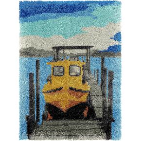 YZYMXDX Latch Hook Kits for Adults, Colourful Pre-Printed Hook Rugs Kits for Home Decoration Festival Gift (60X40CM) in Saudi Arabia
