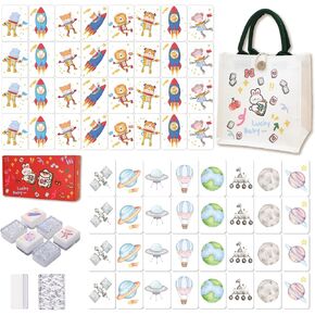 مجموعة Mahjong Tile Set ، 65 PCS Vita Mahjong Game مع حقيبة اليد ، Mahjong السفر المحمولة لمجموعة SPRING PICNIC ، هدية الحفلات ، لعبة Seaside Game & Beach Block (Panda and Brown Bear) in Kuwait