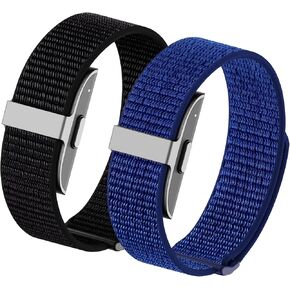 2 Pack Nylon Loop Sport Replacement Strap Compatible with Hume Band,Adjustable Soft Bands for Women Men,Breathable Lightweight Wristband for Fitness Tracker in Kuwait