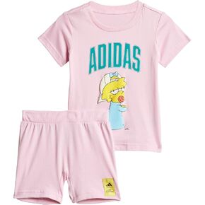 مجموعة تي شيرت Adidas للجنسين - Baby The Simpsons، أبيض كريمي، 18 شهرًا in Saudi Arabia
