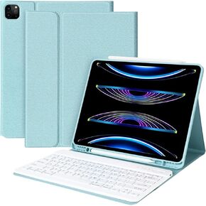 حافظة HOTLIFE iPad Pro 12.9 مع لوحة مفاتيح - iPad Pro الجديد 12.9 بوصة 2023 (الجيل السابع)، لوحة مفاتيح Smart Magic iPad Pro 12.9 الجيل السادس (2022)/الخامس (2021) والرابع (2020) والثالث (2018) in Kuwait