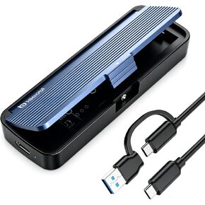 حاوية NVMe، تركيب بدون أدوات، USB 3.2 Gen 2 (10 جيجابت في الثانية) إلى M.2 NVME M-Key/(B+M) Key PCIe M.2 محول يدعم UASP وTrim، لمحركات أقراص SSD 2230/2242 /2260/2280 in Kuwait