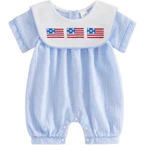 عيد الفصح طفل رضيع الزي مخطط الصليب رومبير قصيرة الأكمام نيسيي الرضع لطيف بذلة الربيع الصيف الكنيسة الملابس in Kuwait