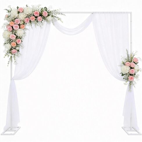 Wokceer 8x8FT Backdrop Stand Heavy Duty Pipe and Drape Kit Adjustable in Kuwait